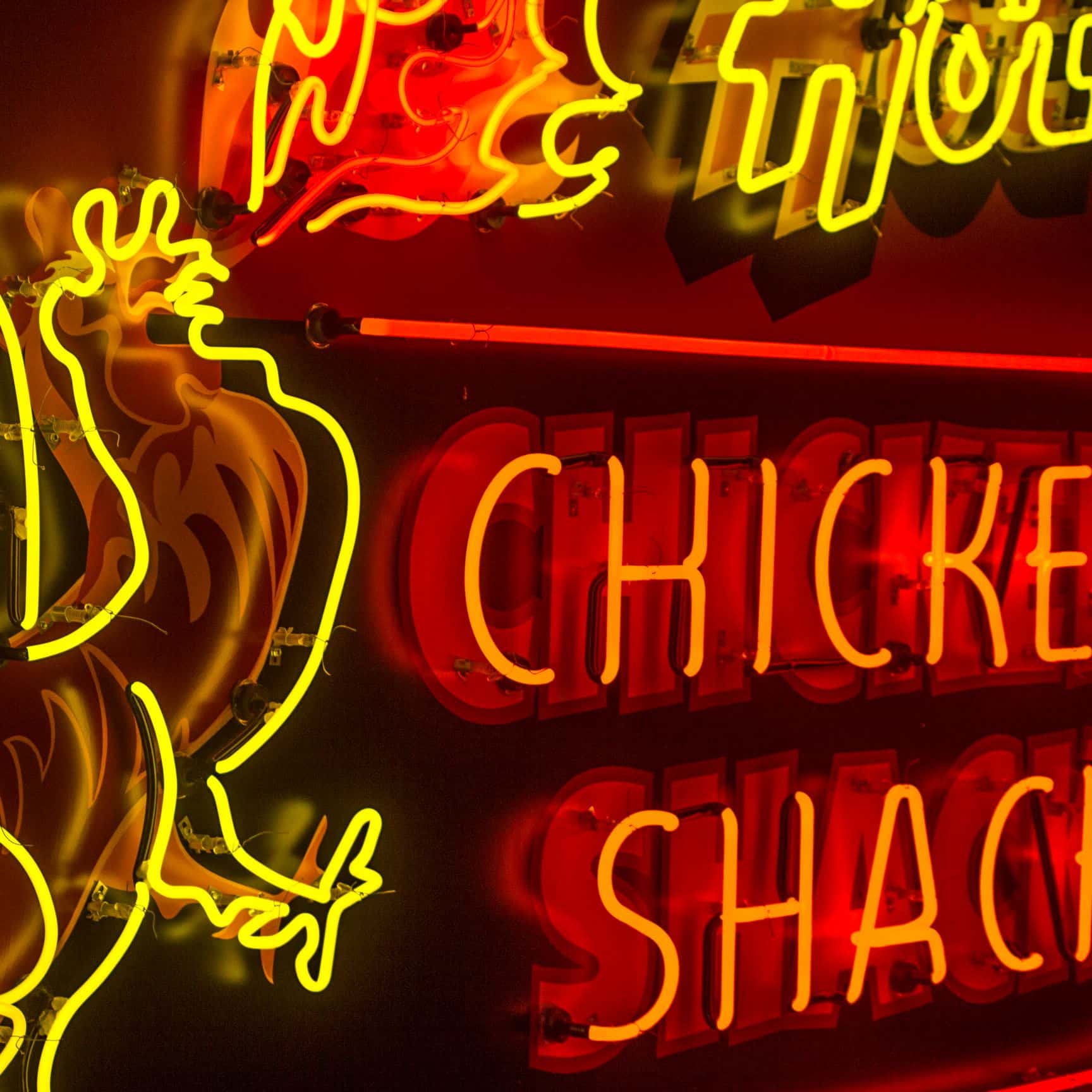 Rockys Hot Chicekn Shack Neon Sign